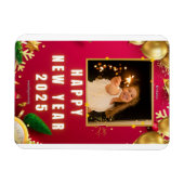 2025年パーソナライズされた初めのお祝い写真カード マグネット (横)