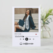 2025年パーソナライズされた卒業の音楽プレーヤークラス 招待状 (スタンド正面)