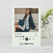 2025年パーソナライズされた卒業の音楽プレーヤークラス 招待状 (スタンド正面)