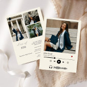 2025年パーソナライズされた卒業の音楽プレーヤークラス 招待状