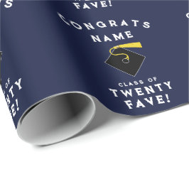 2025年パーソナライズされた卒業ギフト ラッピングペーパー