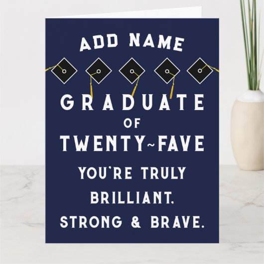 2025年パーソナライズされた卒業クラス カード (正面)
