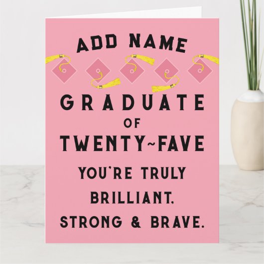 2025年パーソナライズされた卒業クラス カード (正面)