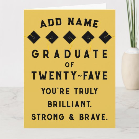 2025年パーソナライズされた卒業クラス カード (正面)