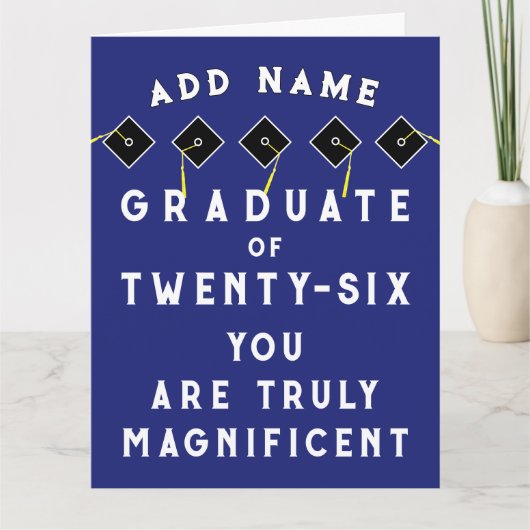 2025年パーソナライズされた卒業クラス カード (正面)