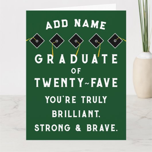 2025年パーソナライズされた卒業クラス カード (正面)
