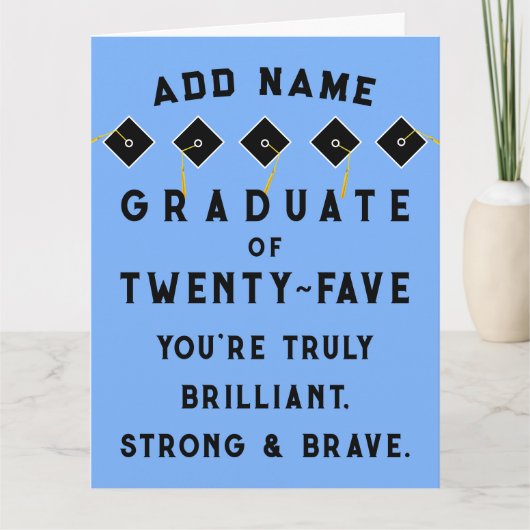 2025年パーソナライズされた卒業クラス カード (正面)