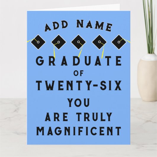 2025年パーソナライズされた卒業クラス カード (正面)