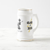 2025年パーソナライズされた卒業ダビング男性のクラス ビールジョッキ (正面右)