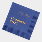 2025年パーソナライズされた卒業ナプキン 箔ナプキン (左)