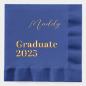 2025年パーソナライズされた卒業ナプキン 箔ナプキン (正面)