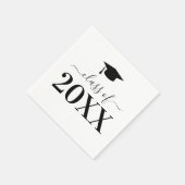 2025年パーソナライズされた卒業パーティクラス スタンダードカクテルナプキン (角)