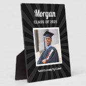 2025年パーソナライズされた卒業フォトのブラッククラス フォトプラーク (側面)