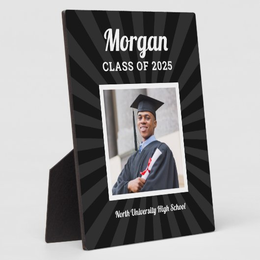 2025年パーソナライズされた卒業フォトのブラッククラス フォトプラーク (側面)