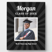 2025年パーソナライズされた卒業フォトのブラッククラス フォトプラーク (正面)