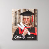 2025年パーソナライズされた卒業フォトキャンバスのクラス キャンバスプリント (正面)