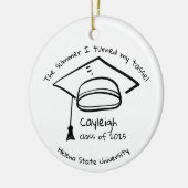 2025年パーソナライズされた卒業記念クラス セラミックオーナメント (左)