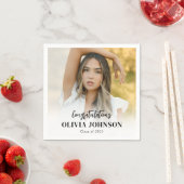 2025年パーソナライズされた大学院写真クラス スタンダードカクテルナプキン (インサイチュ)