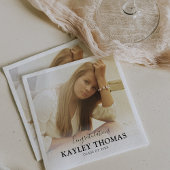 2025年パーソナライズされた大学院写真クラス スタンダードカクテルナプキン