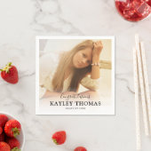 2025年パーソナライズされた大学院写真クラス スタンダードカクテルナプキン (インサイチュ)