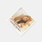 2025年パーソナライズされた大学院写真クラス スタンダードカクテルナプキン (角)