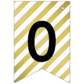 2025年パーティーモダン金ゴールド卒業 バンティングフラッグ (第2の旗)