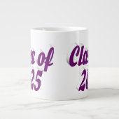 2025年パープル文字卒業 ジャンボコーヒーマグカップ (正面)