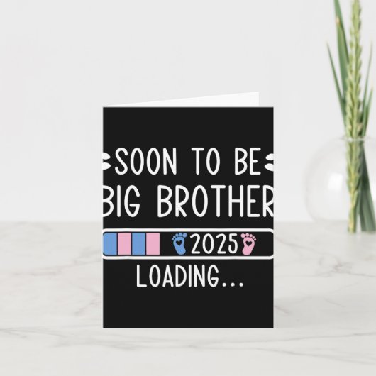 2025年ビッグブラザー間近！妊婦ロード中 おめでた発表 カード (正面)
