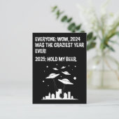 2025年ビールの新年を迎える ポストカード (スタンド正面)