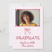 2025年ピンクボウのクラス大学院写真 招待状 (正面)