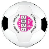 2025年ピンク研究科名 サッカーボール (回転)