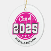 2025年ピンク研究科名 セラミックオーナメント (左)