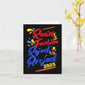 2025年ファシズム拒否プロジェクトに反対 カード (黄色い花)