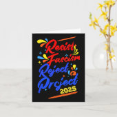 2025年ファシズム拒否プロジェクトに反対 カード (黄色い花)