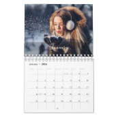 2025年ファミリーカスタムフォトシック書道カレンダー カレンダー (1月 2026)