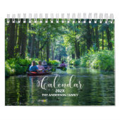 2025年ファミリーカスタムフォトシック書道カレンダー カレンダー (カバー)