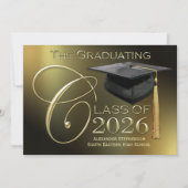 2025年ファンシークラス金ゴールド卒業発表 招待状 (正面)