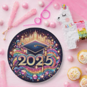 2025年ファンシー卒業 ペーパープレート (パーティー)