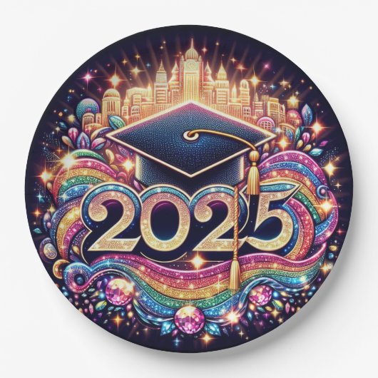 2025年ファンシー卒業 ペーパープレート (正面)