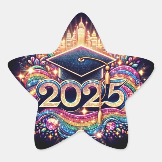 2025年ファンシー卒業 星シール (正面)