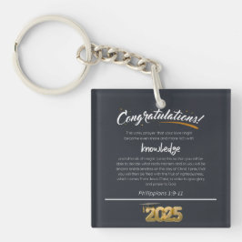 2025年フィリップ1:9-11クリスチャン キーホルダー