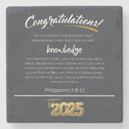 2025年フィリップ1:9-11クリスチャン ストーンコースター