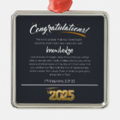 2025年フィリップ1:9-11クリスチャン メタルオーナメント (正面)