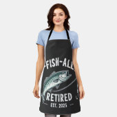 2025年フィ退職したッシャーパパ退職金 エプロン (着用した状態)