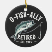 2025年フィ退職したッシャーパパ退職金 セラミックオーナメント (正面)