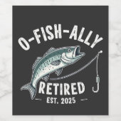 2025年フィ退職したッシャーパパ退職金 ワインラベル (シングルラベル)