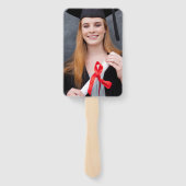 2025年フォトエメラルドグリーンメタリック卒業 ハンドファン (裏面)