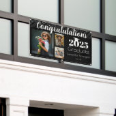 2025年フォトコラージュの卒業クラス 横断幕 (ビルの外側)