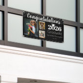 2025年フォトコラージュの卒業クラス 横断幕 (ビルの外側)