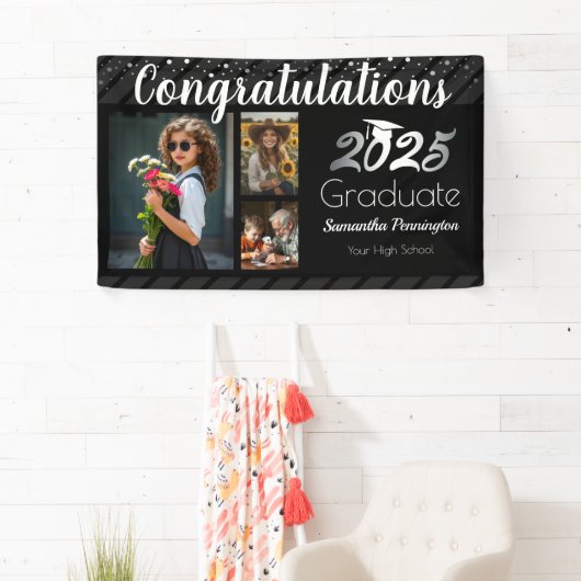 2025年フォトコラージョバナーの卒業クラス 横断幕 (インサイチュ)